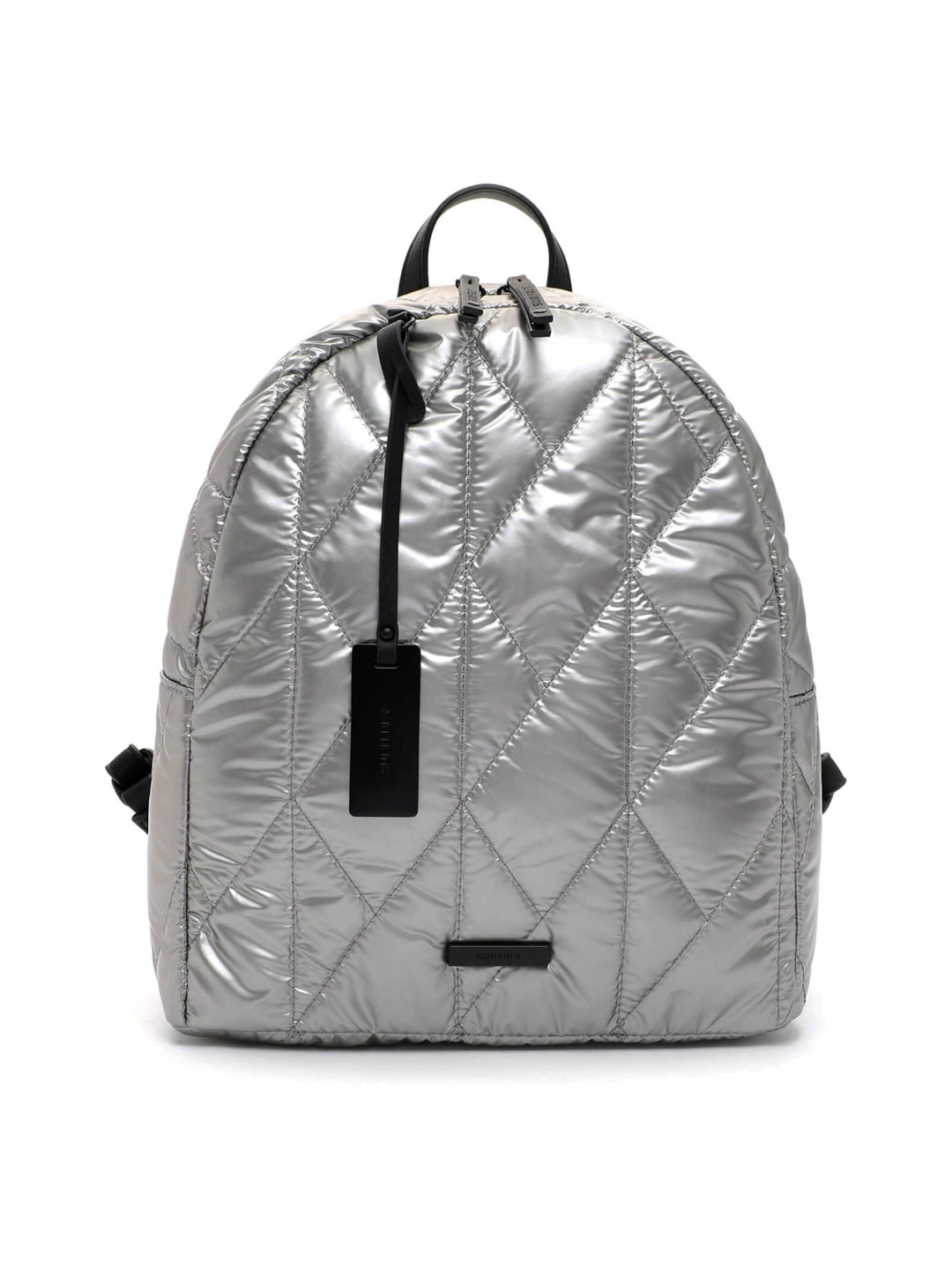 Prošívaný dámský batoh Suri Frey Ditta – stříbrná